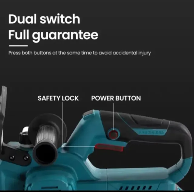 Motosserra Recarrregável de 12 Polegadas (2 Baterias)