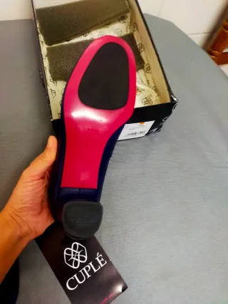 Zapatos Cuplé Azul Multicolor