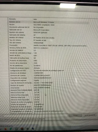 Ordenador All in One HP i5 24" Táctil