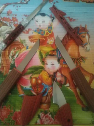 Set coltelli piccoli collezione legno metallo