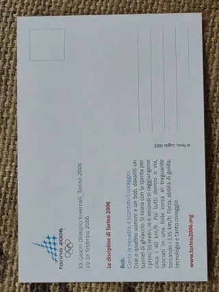 Cartolina Torino 2006 Olimpiadi