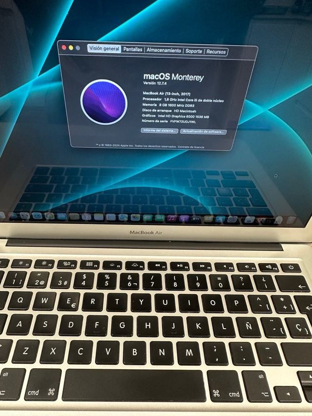 MacBook Air 13 2017 Plata