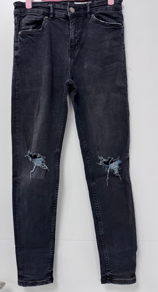 Pantalón vaquero negro Lefties Talla 13-14