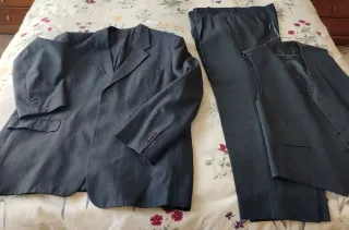 Traje de chaqueta gris