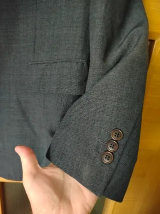 Traje de chaqueta gris