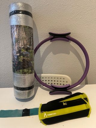 Pack Fitness: Esterilla, Aro, Pesas y Banda