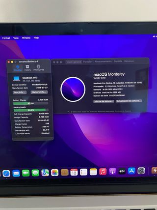 MacBook Pro 15 Retina 2015 A1398 Perfecto Estado