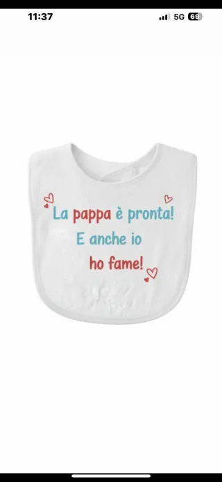 Bavaglino La mia mamma ha detto...