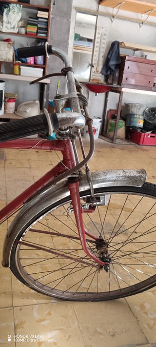 Bicicleta Clásica Vintage Roja
