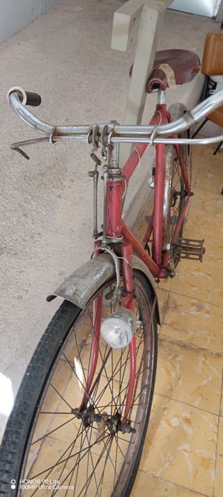 Bicicleta Clásica Vintage Roja