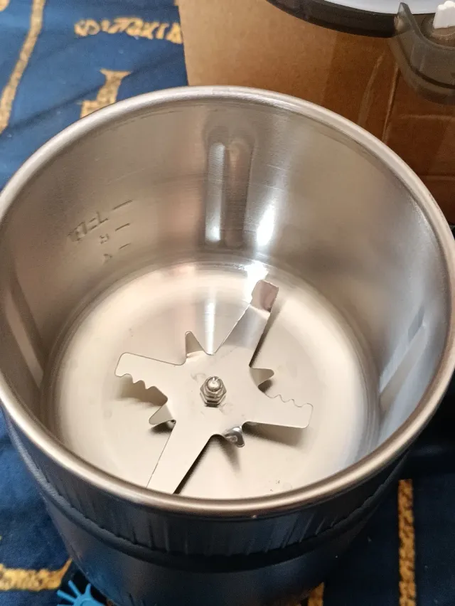 Molinillo café gran capacidad azul