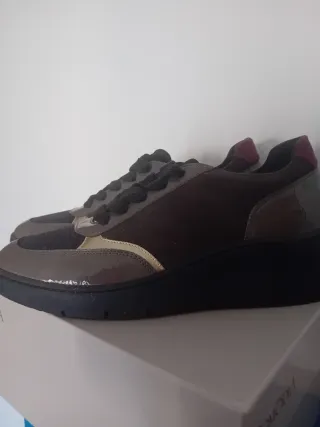 Scarpe donna taglia 40 marrone e oro