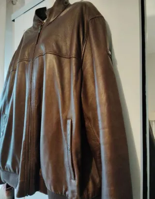 Cazadora Piel Pedro del Hierro Marrón