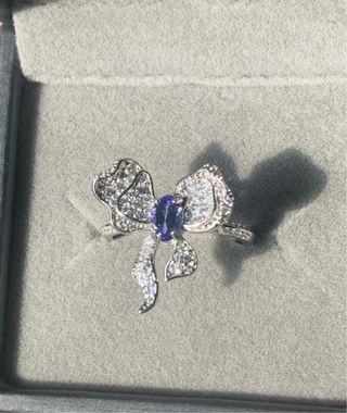 Anillo Plata con Tanzanita Azul