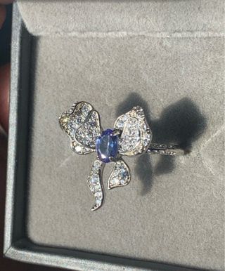 Anillo Plata con Tanzanita Azul