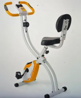 Bicicleta Estática Plegable Amarilla