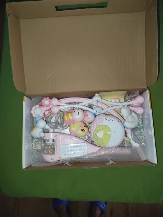 Carillonetto per culla rosa