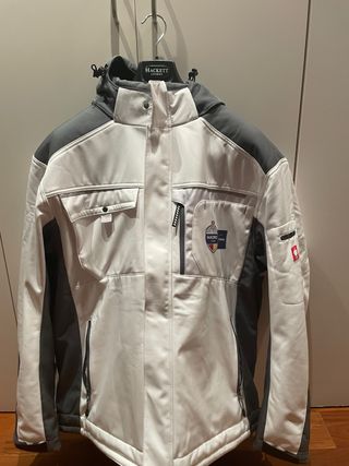 Chaqueta NFL Madrid Gris y Blanca Talla XXL