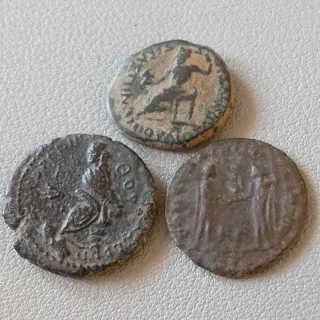 Espectaculares Lote 3 monedas romanas  antiguas