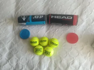 5 Pelotas de Tenis Dunlop y Head Nuevas