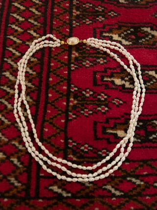 Collana di perle di fiume a 3 fili