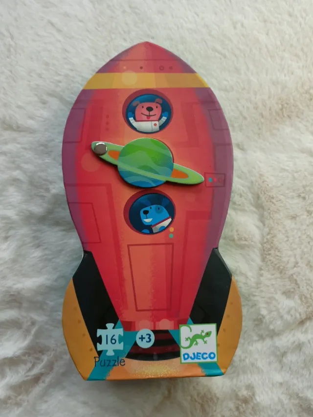 Puzzle Djeco Cohete Espacial 16 Piezas