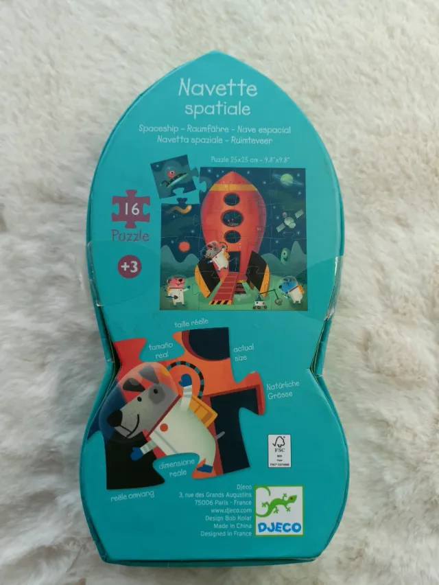 Puzzle Djeco Cohete Espacial 16 Piezas
