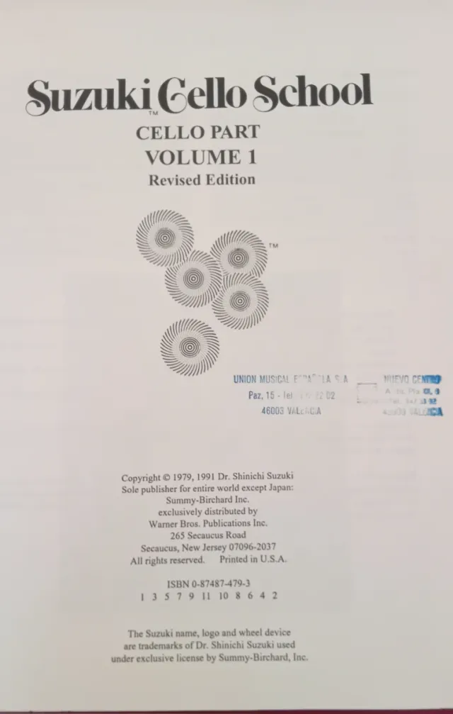 METODO VIOLONCHELO Vol. 1 - Cello Part
