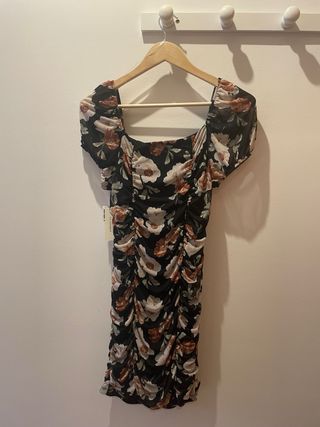 Vestido corto estampado floral