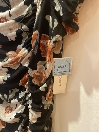 Vestido corto estampado floral