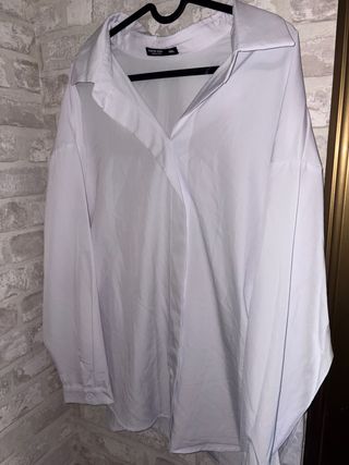Camisa Blanca Oversize Shein 0 XL