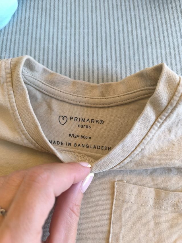 Lote 2 Camisetas Primark 9/12 meses