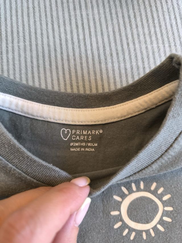 Lote 2 Camisetas Primark 9/12 meses