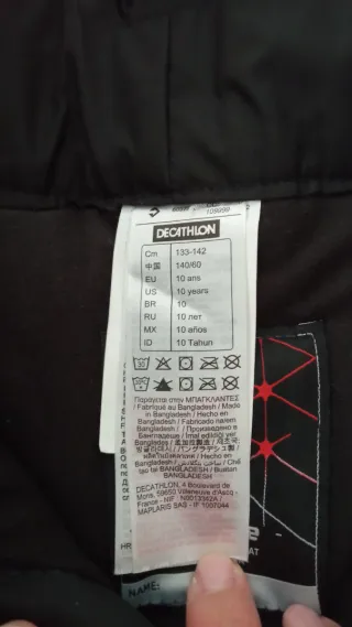 Pantalón esquí niño Wedze negro