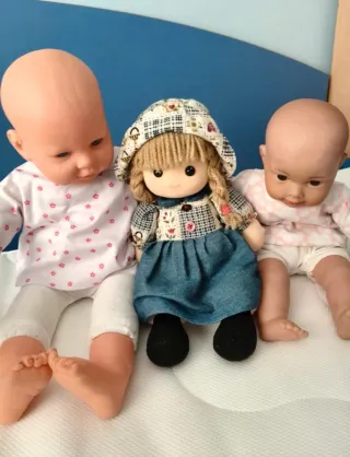 2 Nenucos e 1 Bambola di Stoffa