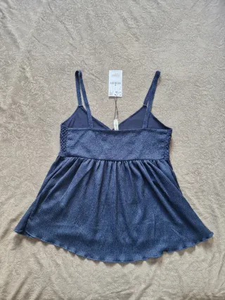 Blusa de tirantes azul marino