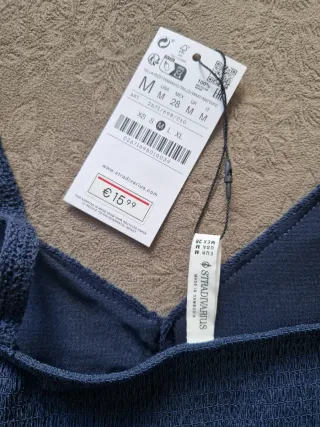 Blusa de tirantes azul marino