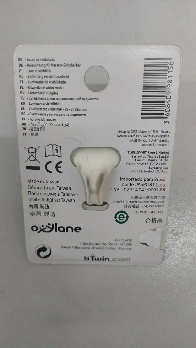 Ciclocomputador, luz y reflectante BTwin