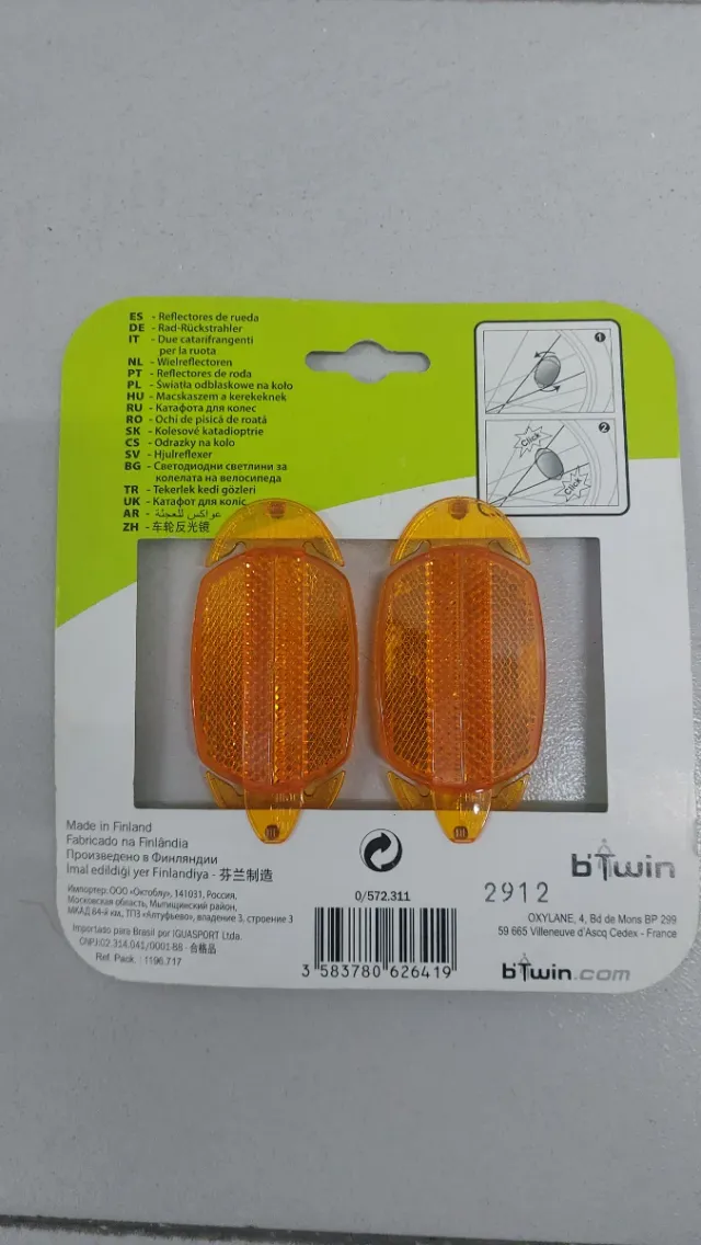 Ciclocomputador, luz y reflectante BTwin