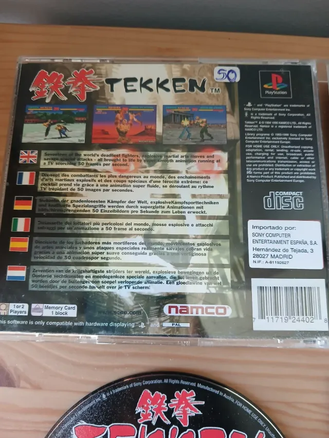Tekken PS1 (PlayStation 1) PAL