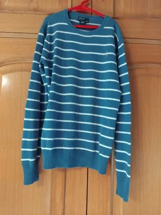 Jersey Polo Ralph Lauren Rayas Azul Blanco