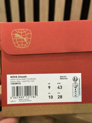 Zapatillas Puma Padel Naranja y Blanco