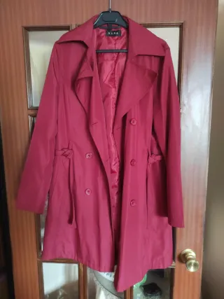 Gabardina NANA Talla L Rojo