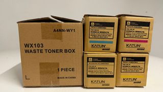 Cartuccia toner Konica e scatola di toner residui WX103 per stampanti Konica Minolta