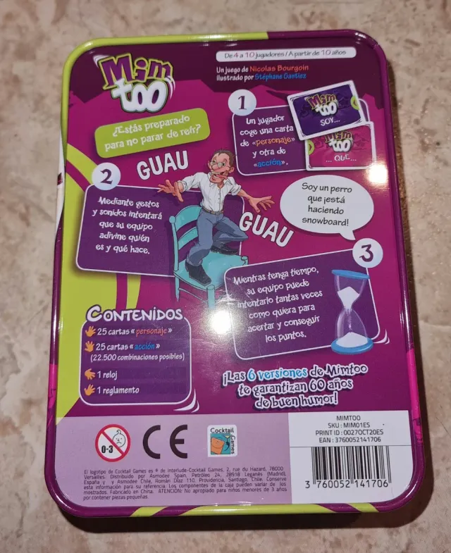 Mim Too Juego de Mímica