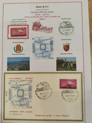 Centenario Poste Italiane 1962 - Francobolli e FDC