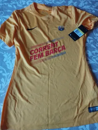 Camiseta Nike FC Barcelona Chica Naranja