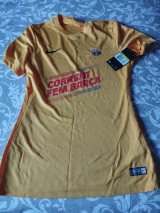 Camiseta Nike FC Barcelona Chica Naranja