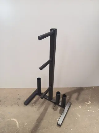 Soporte discos pesas decathlon domyos