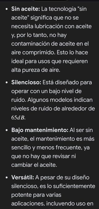 Compresor de aire Outstanding silencioso